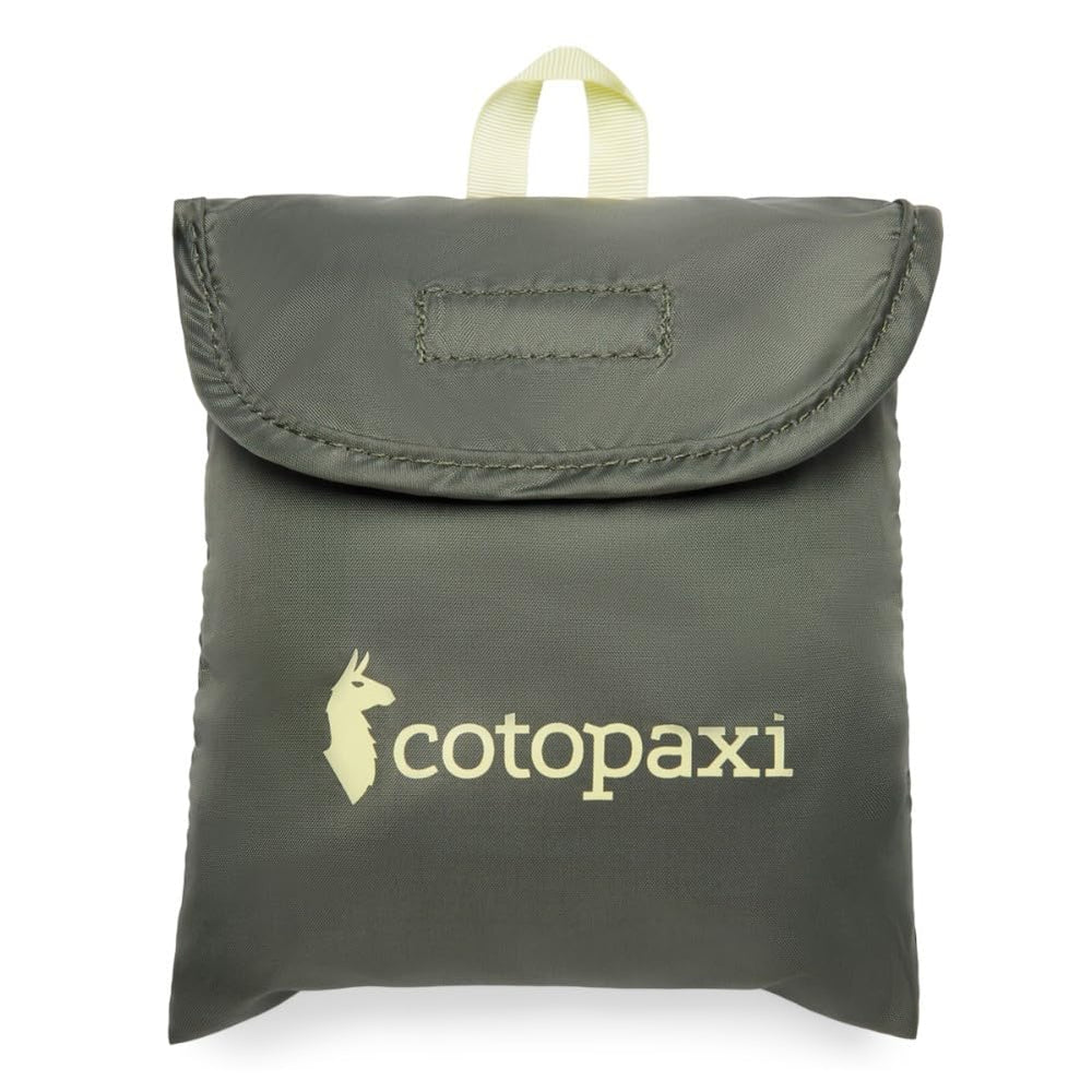Cotopaxi Seco 45L Rain Cover close-up on the elastic perimeter for a tight seal.