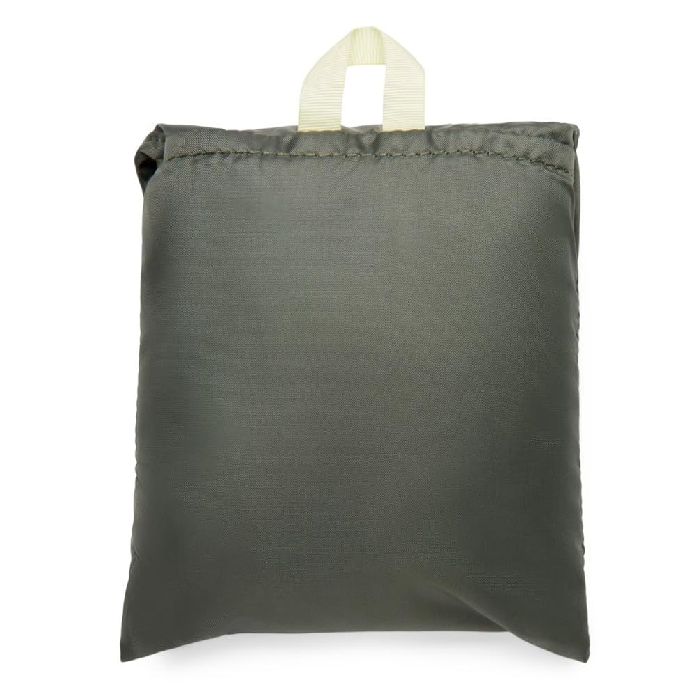 Cotopaxi Seco 45L Rain Cover in drizzle demonstrating water-resistant coverage.