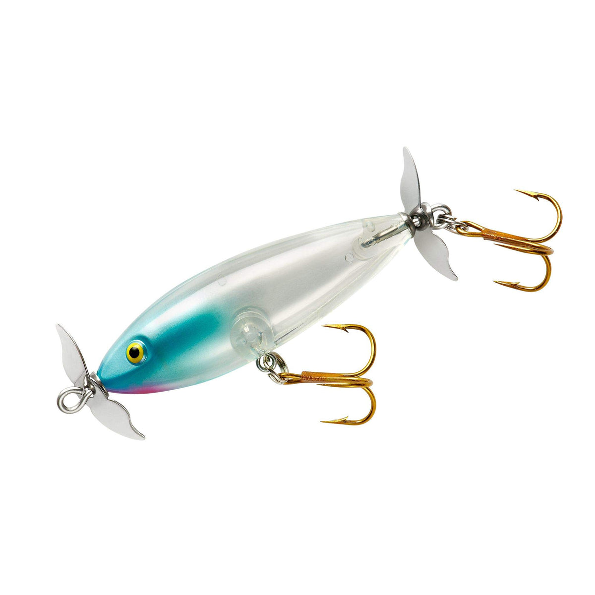 Cotton Cordell Crazy Shad topwater lure with dual blades for dramatic surface action