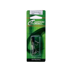 Cotton Cordell Gay Blade chrome-black 2in side view highlights dual line-tie versatility.