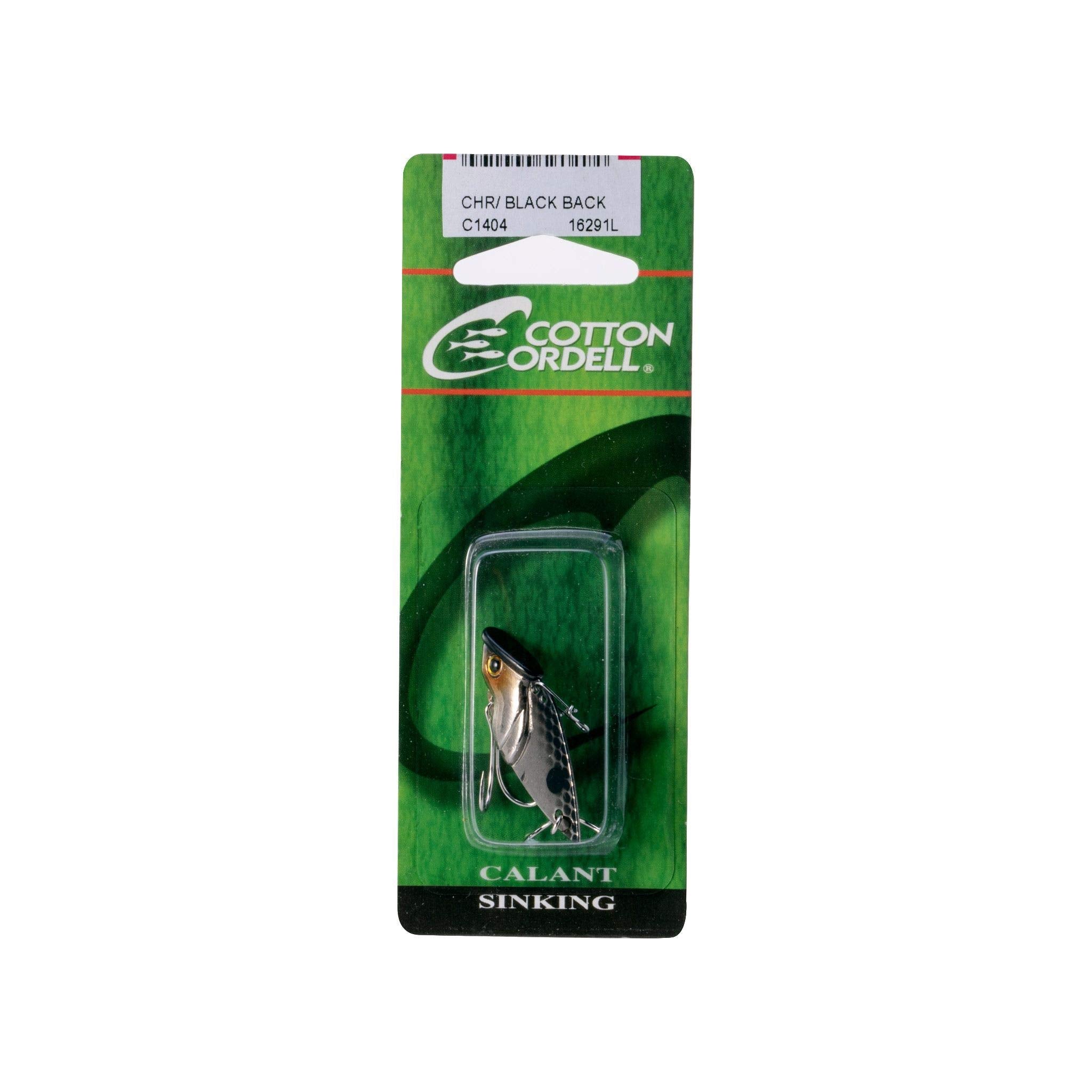 Cotton Cordell Gay Blade Chrome-Black side view with dual line-tie holes for casting and jigging.