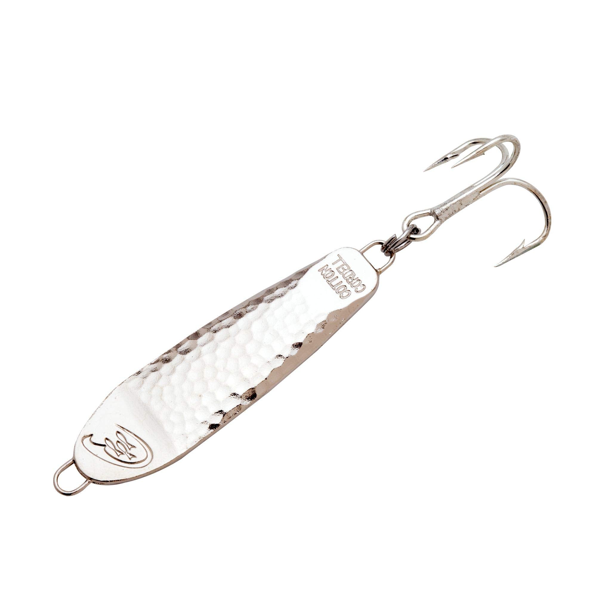 Cotton Cordell K7034 C C Spoon three quarter ounce silver lure with hammered sides for added flash