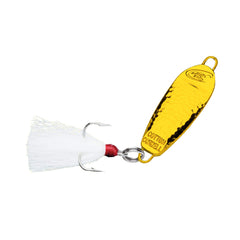 Cotton Cordell Little Mickey spoon with flutter action, gold finish ideal for walleye and panfish