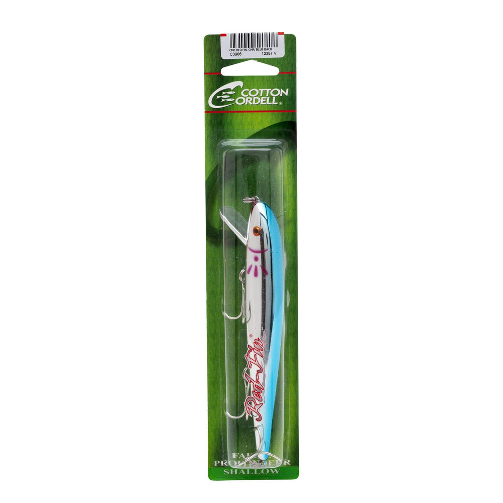 Cotton Cordell Red Fin Lure hollow head twitch adds motion.