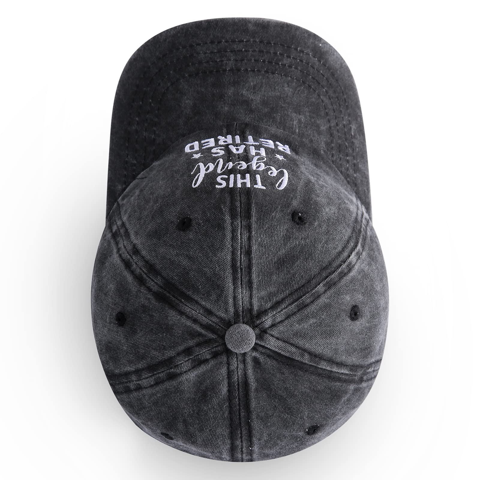 100% cotton washed material of retirement cap