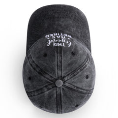 100% cotton washed material of retirement cap