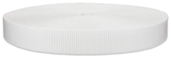 Country Brook Design 1 inch white tubular polyester webbing closeout roll for rugged outdoor use.