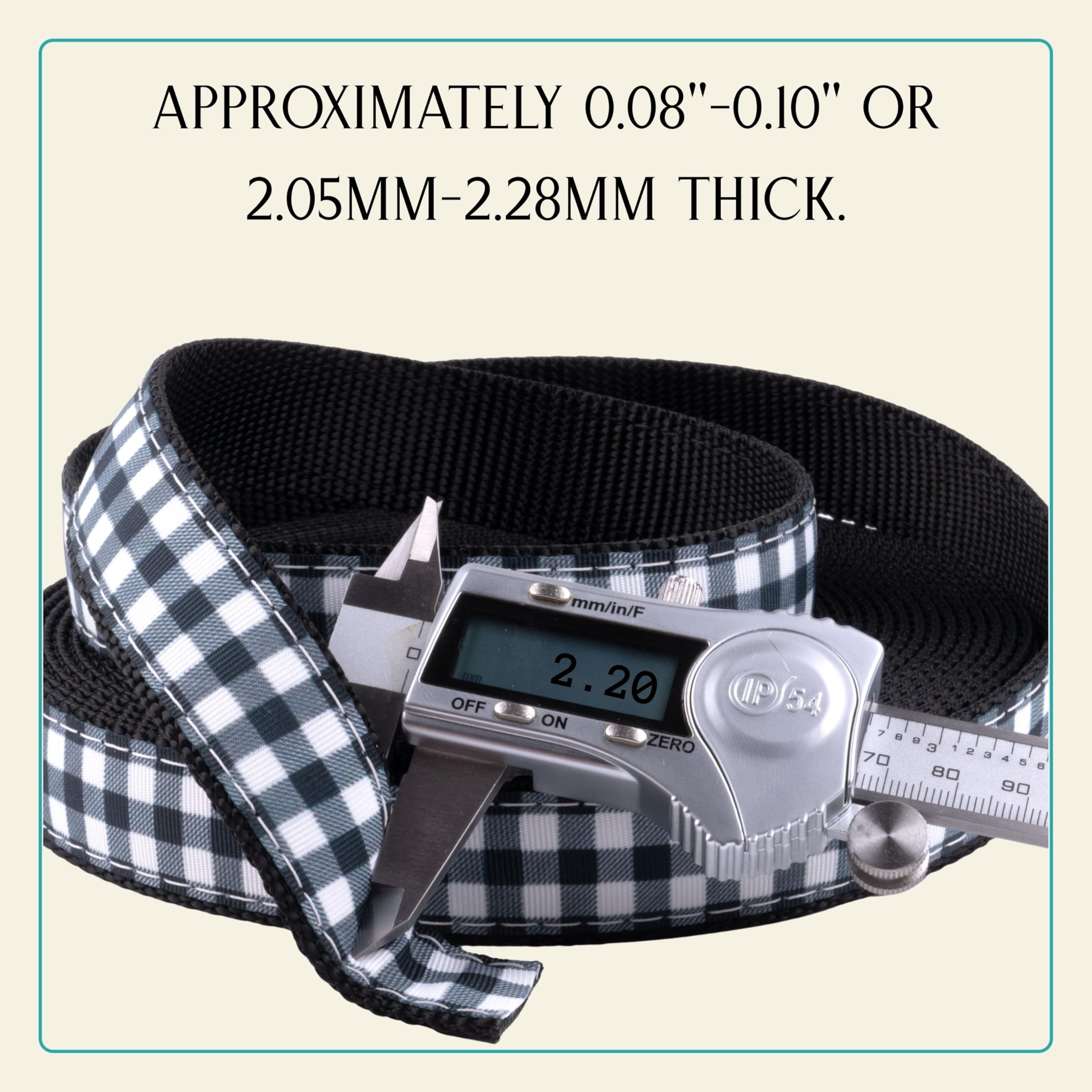 Versatile 1-inch webbing for straps, collars, belts, and bags