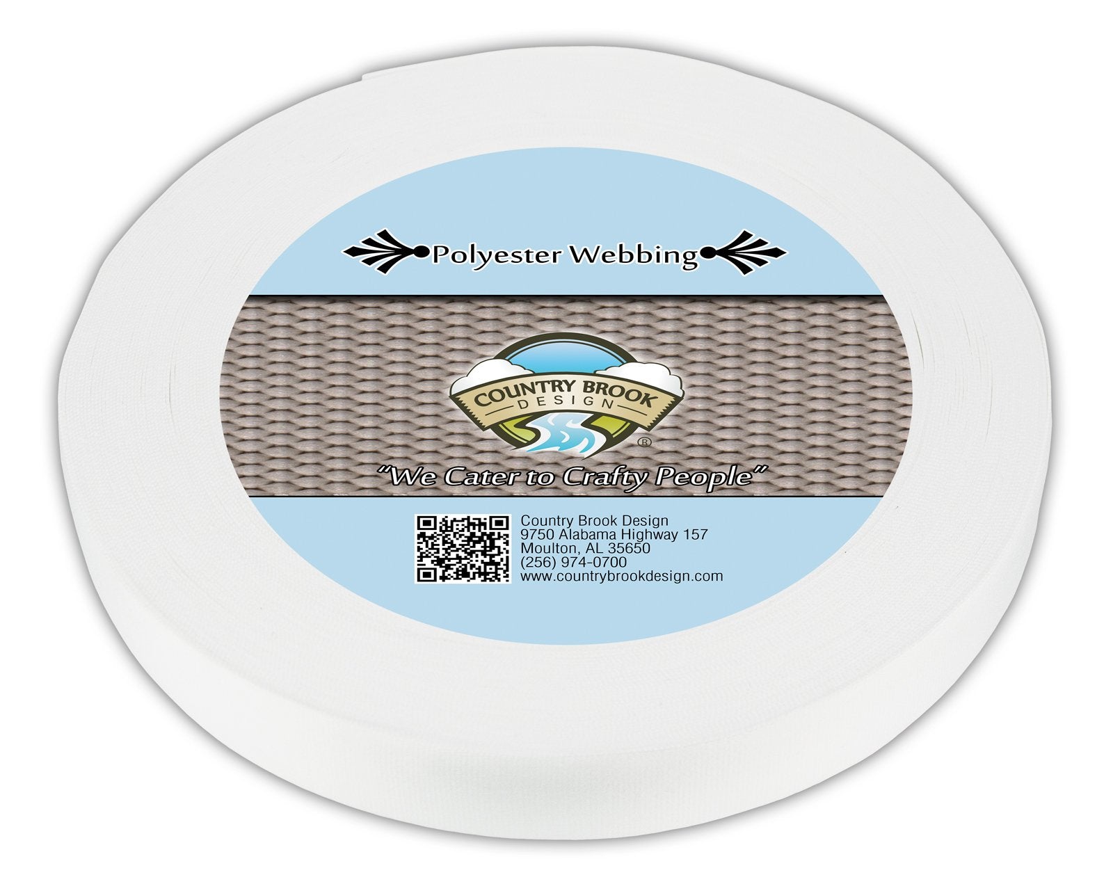Country Brook Design 1-inch printable lanyard webbing for crisp sublimation designs.