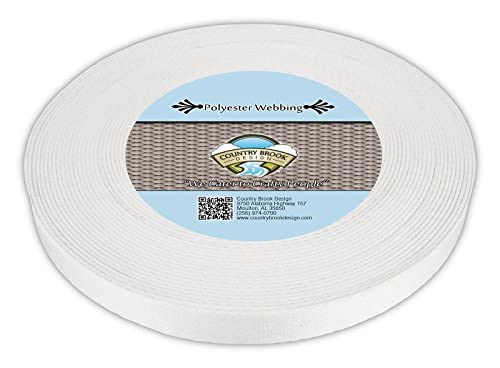 Country Brook Design 3/4-inch printed webbing, sublimation-ready for crisp graphics.