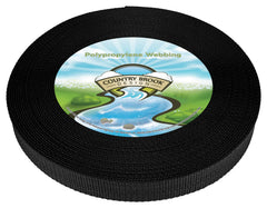 Country Brook Design 5/8-inch heavy polypropylene webbing strap for outdoor gear and bags