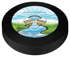 Country Brook Design black lite weight nylon webbing roll for lightweight projects