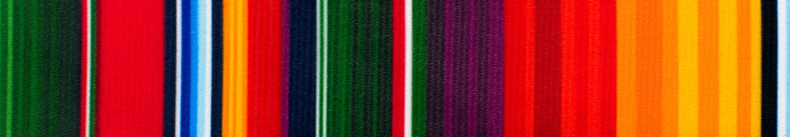Country Brook Design festive serape webbing ideal for Cinco de Mayo crafts and lanyards.