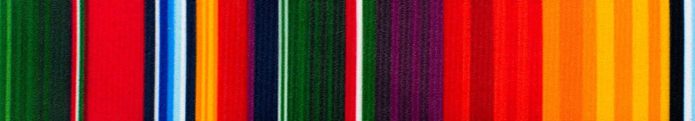 Country Brook Design festive serape webbing ideal for Cinco de Mayo crafts and lanyards.