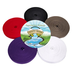 Country Brook Design half-inch polypro webbing in white for lightweight DIY straps