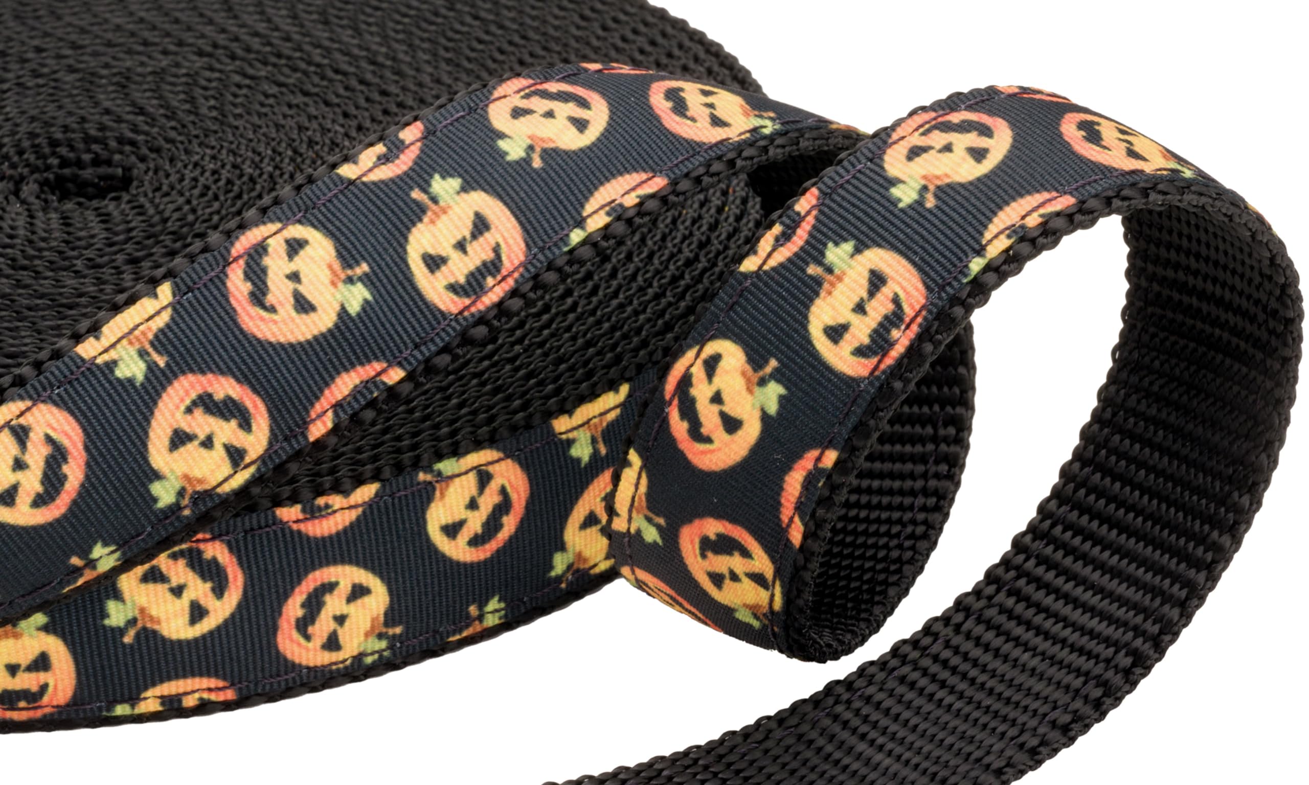 Rolled Happy Jack on black webbing, ready for quick crafting with sturdy material