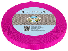 Country Brook Design close-up of nylon webbing; durable 1/2 inch width for anchors and fasteners