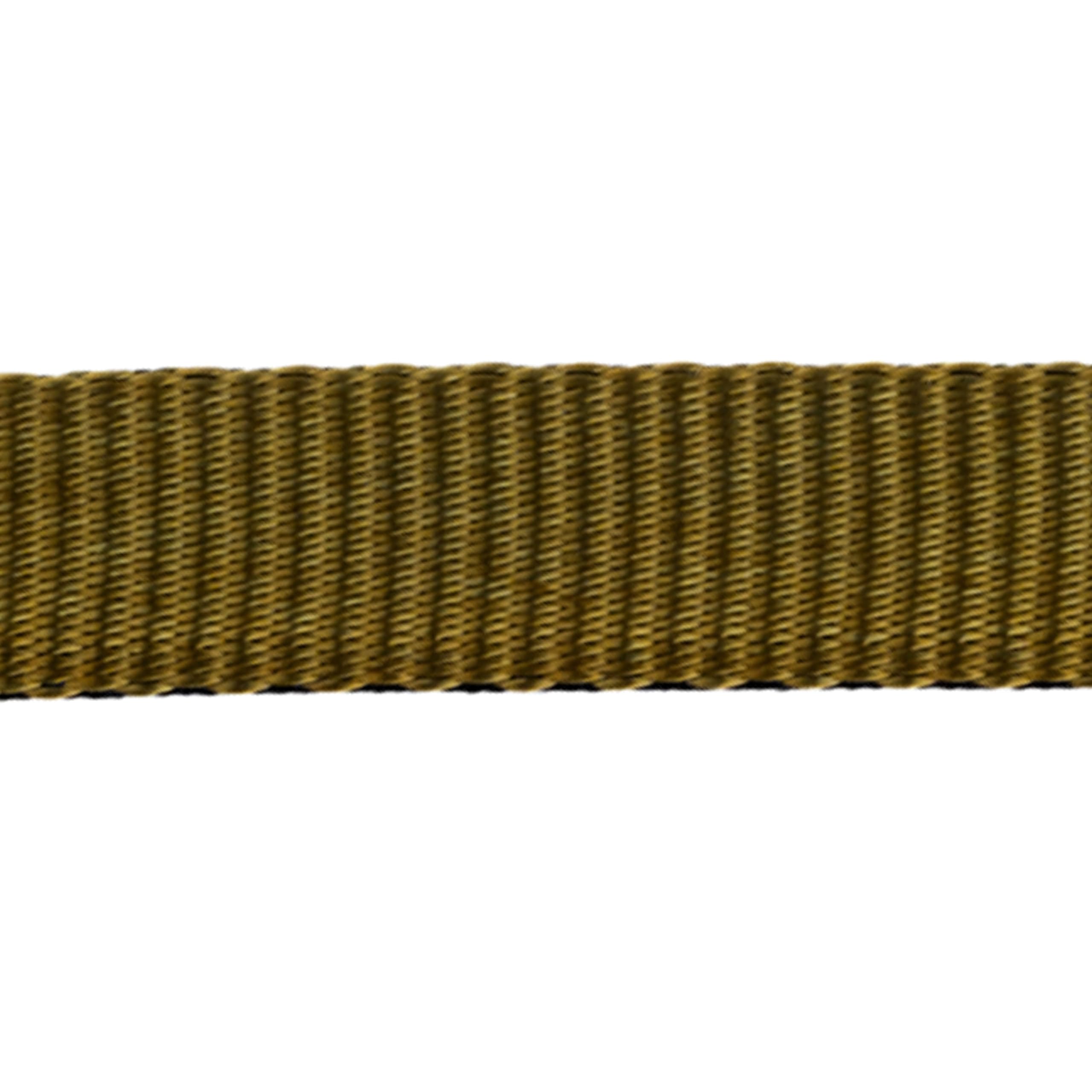 Country Brook Design olive drab green webbing packaging showing two 50-yard rolls.