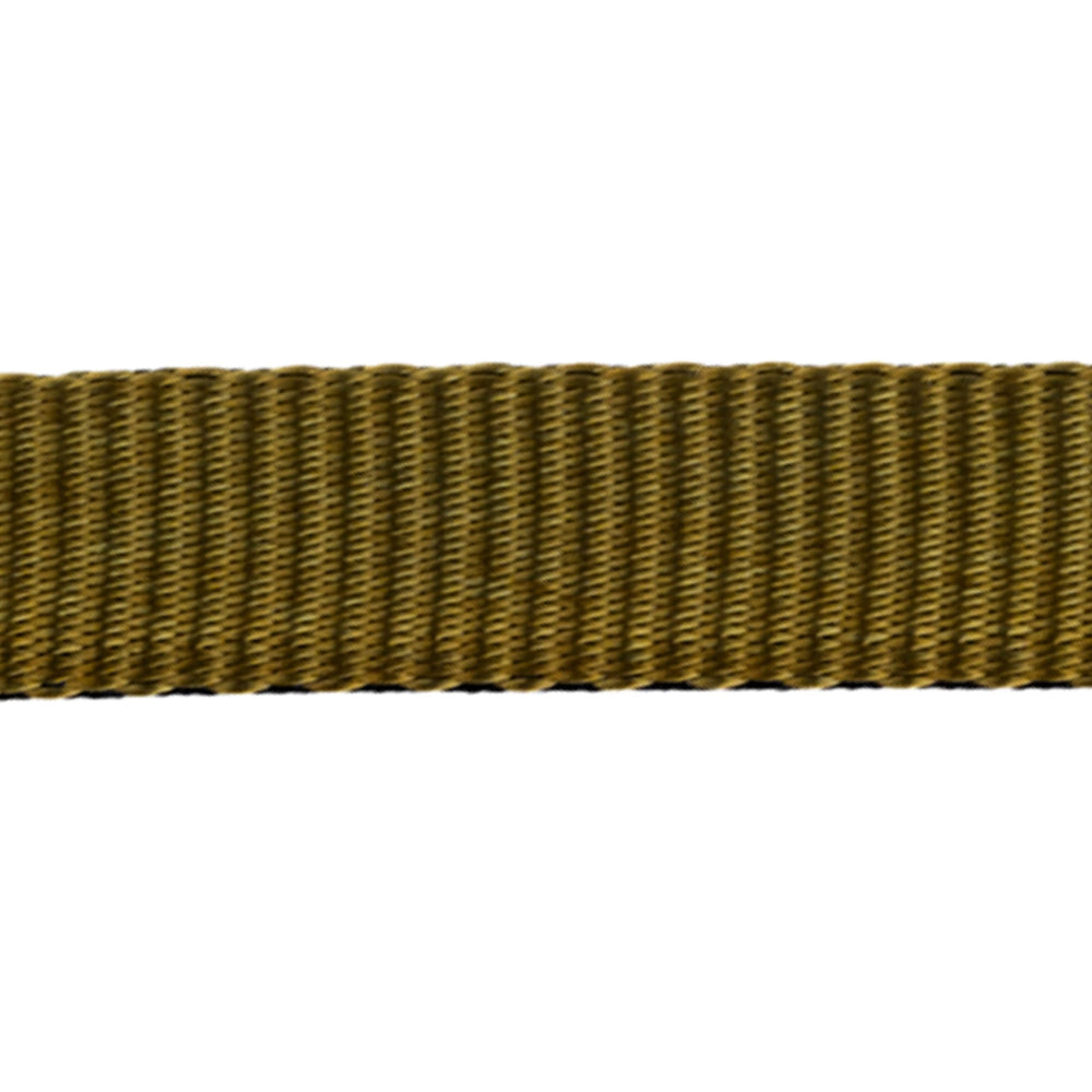 Country Brook Design olive drab green webbing packaging showing two 50-yard rolls.