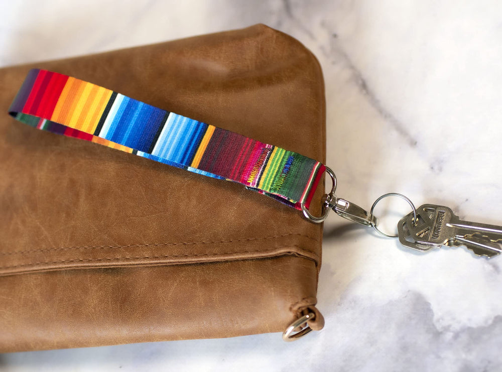 Country Brook Design printed webbing with detailed finish supports bold handbag handles and accessories.