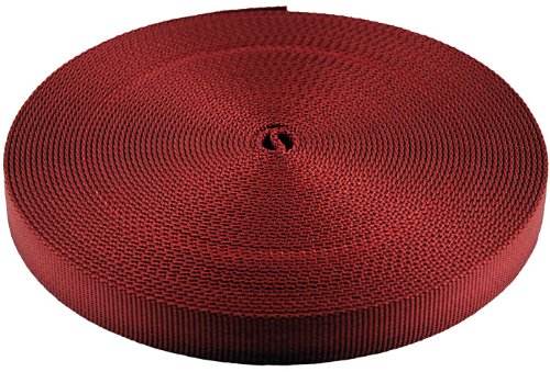 Country Brook Design red berry nylon webbing closeout for durable belts, straps, and gear