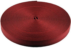Country Brook Design red berry nylon webbing closeout for durable belts, straps, and gear