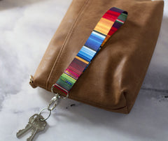 Country Brook Design serape pattern webbing closeup shows detailed print for festive projects.