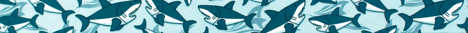 Country Brook Design sharks pattern detail webbing with high-detail print for crafts.