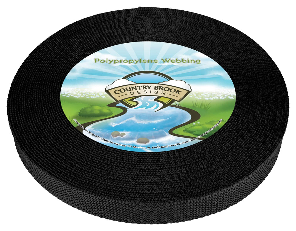 Country Brook Design 5/8 inch soft and flexible polypropylene webbing for durable outdoor straps