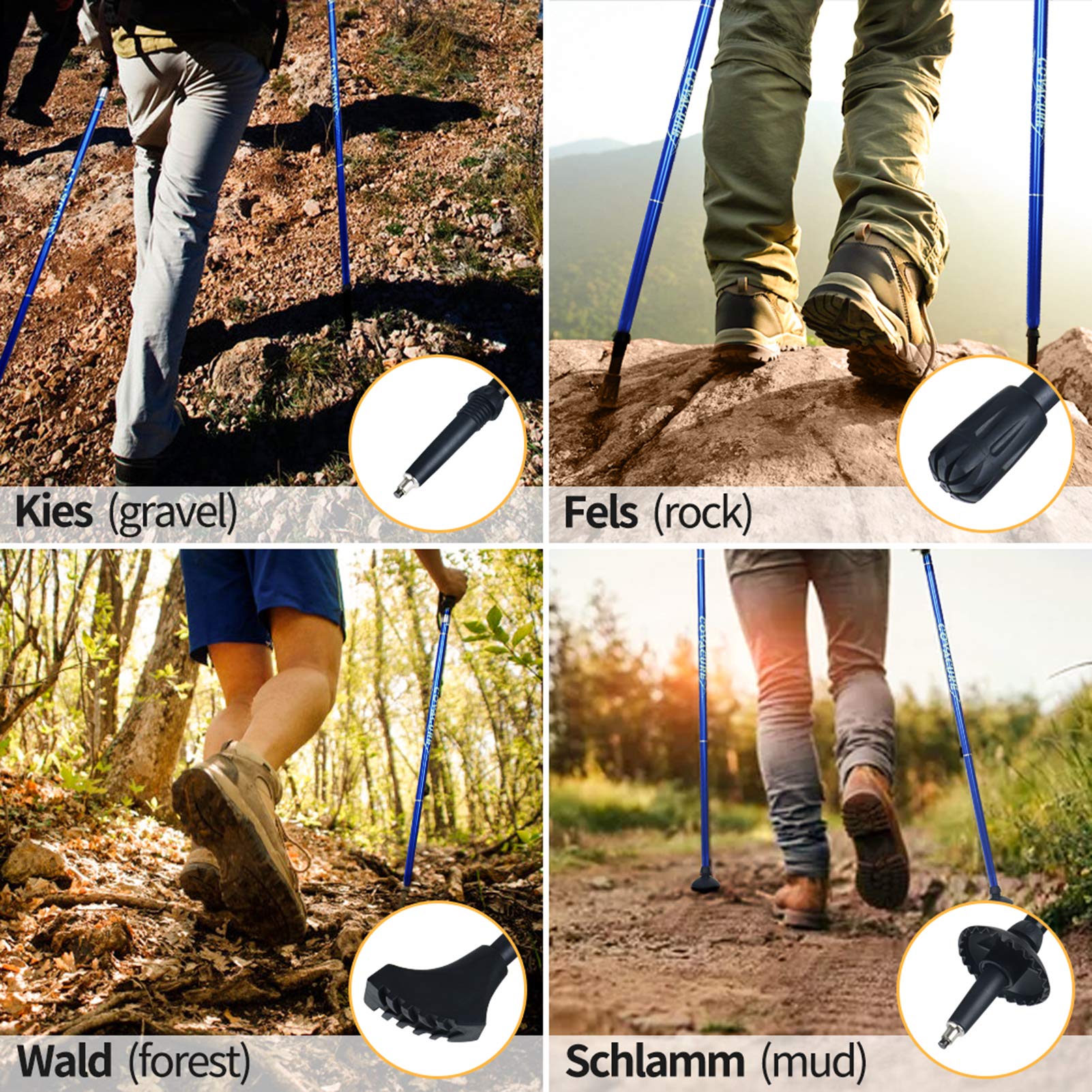 Covacure ergonomic EVA foam handle provides sweat-wicking, comfortable grip