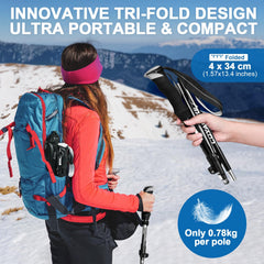 Covacure 7075 aluminum trekking poles provide durable, corrosion-resistant performance