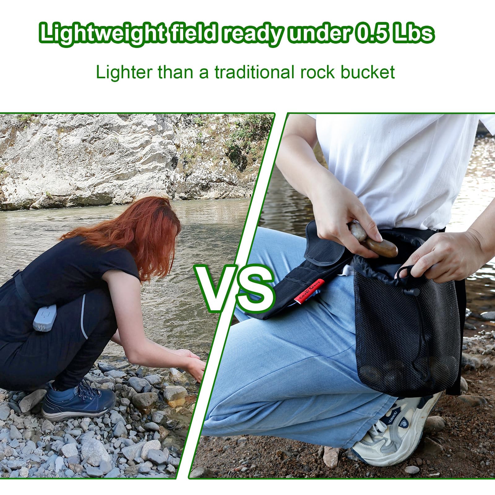 Cover Geny multi-adventure bag suitable for rockhounding, gem panning, and beachcombing.