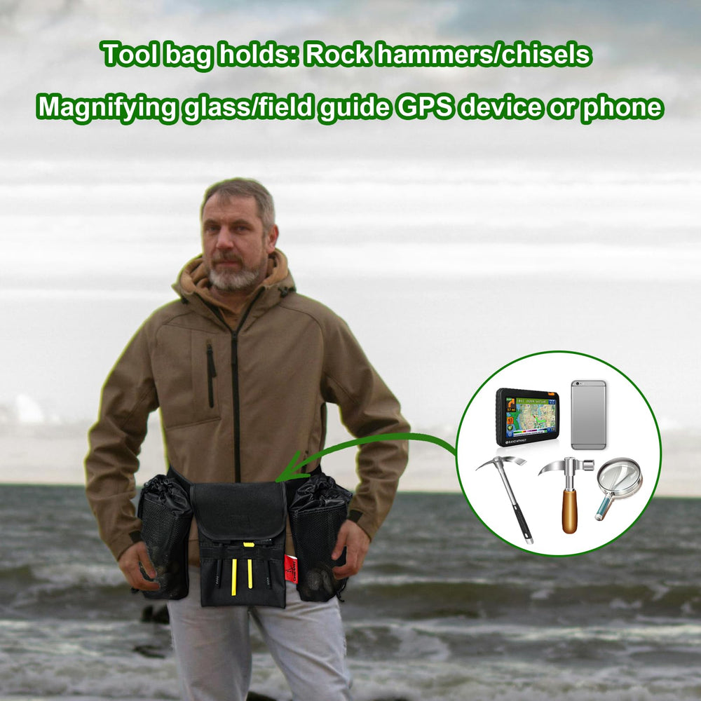 Cover Geny Teslin-mesh rock bags showing breathable, quick-dry drainage for field use.