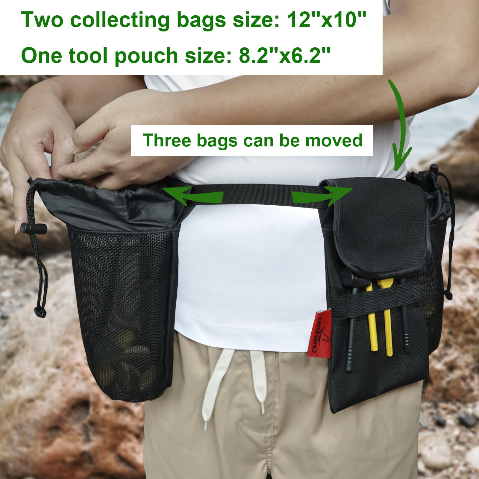 Cover Geny tool pouch keeps geology essentials organized and protected on rocky trails.