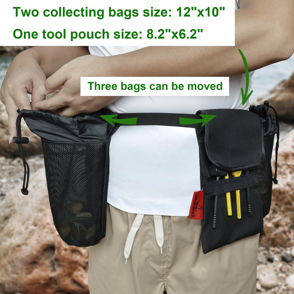 Cover Geny tool pouch keeps geology essentials organized and protected on rocky trails.