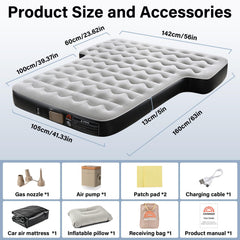 Coverado SUV air mattress demonstrates airtight design supporting up to 600 pounds