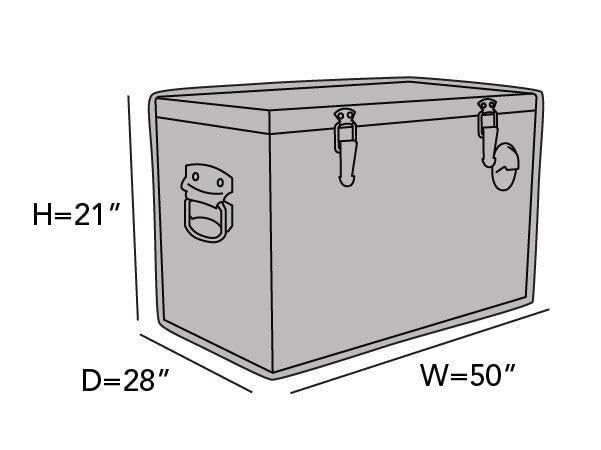 Covermates Classic Ice Chest Cover 12-gauge vinyl durability for rugged outdoor use.