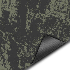 Covertech HD Window Camo front view on olive drab bark for hunting blinds.