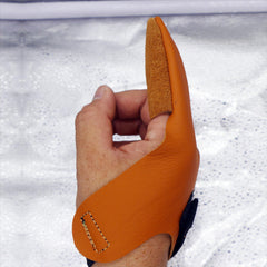Finger gloves laid flat showing left and right hand compatibility