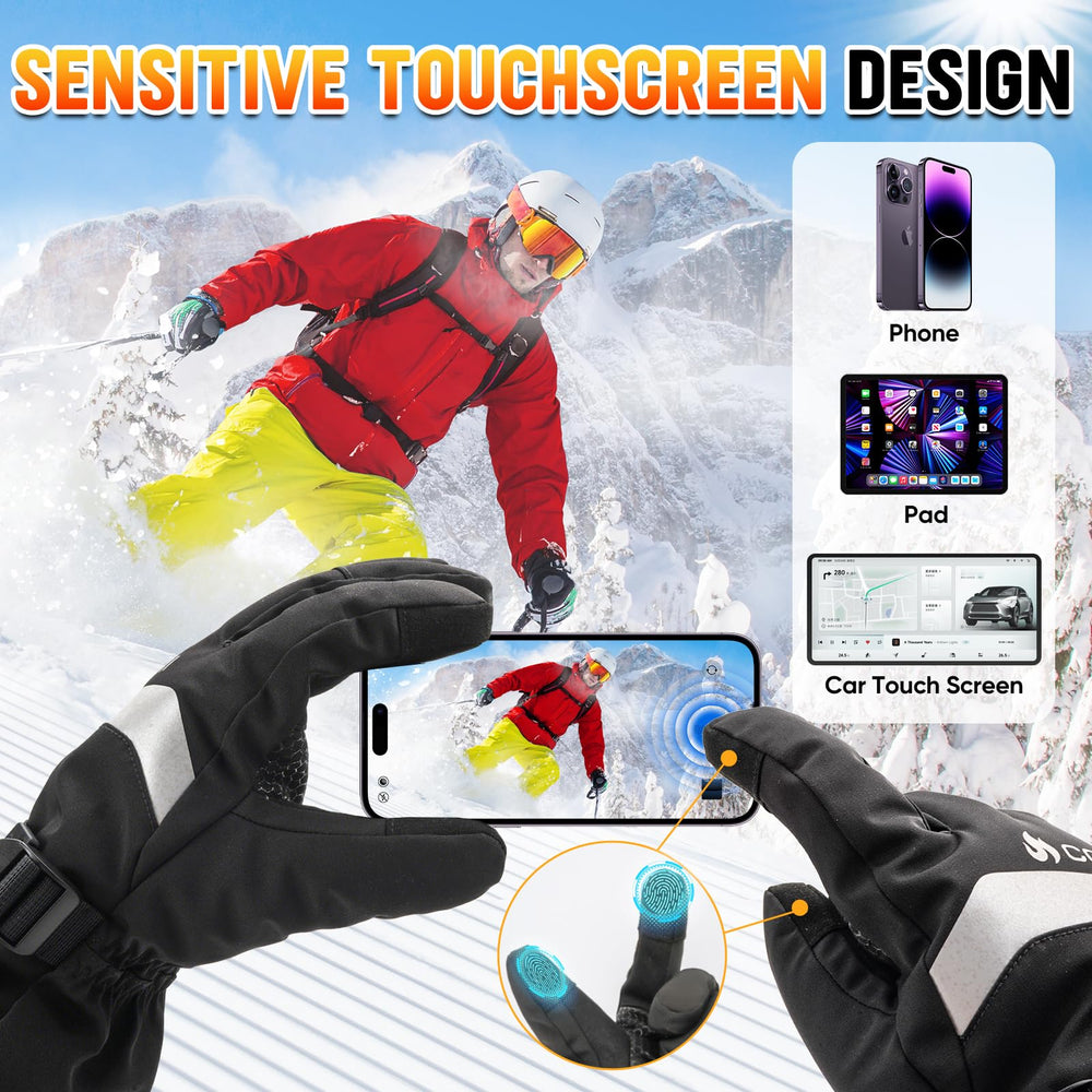 COZII heated gloves anti-slip palm grip for secure handling