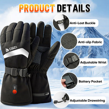 COZII heated gloves digital temperature control for customizable warmth