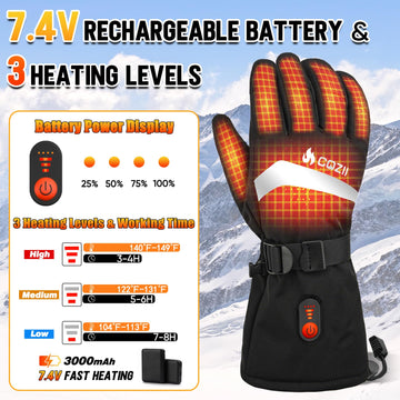 COZII heated gloves touchscreen-friendly fingertips ready for devices