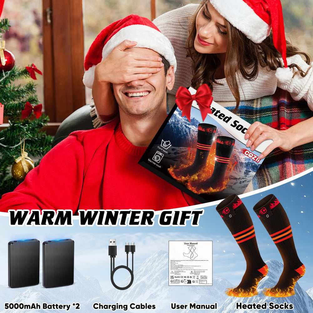 COZII heated socks ideal for hunting, skiing, hiking and camping