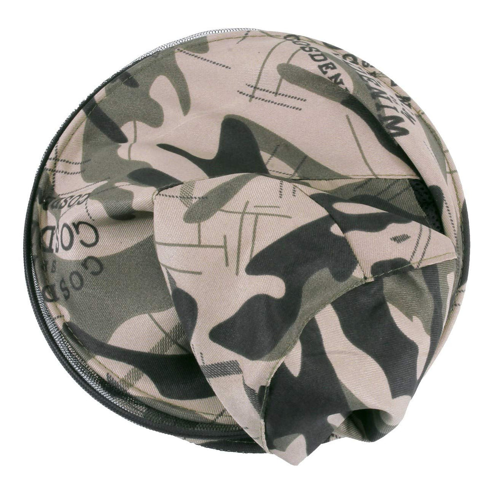 Compact bag included with CozyCabin head net hat