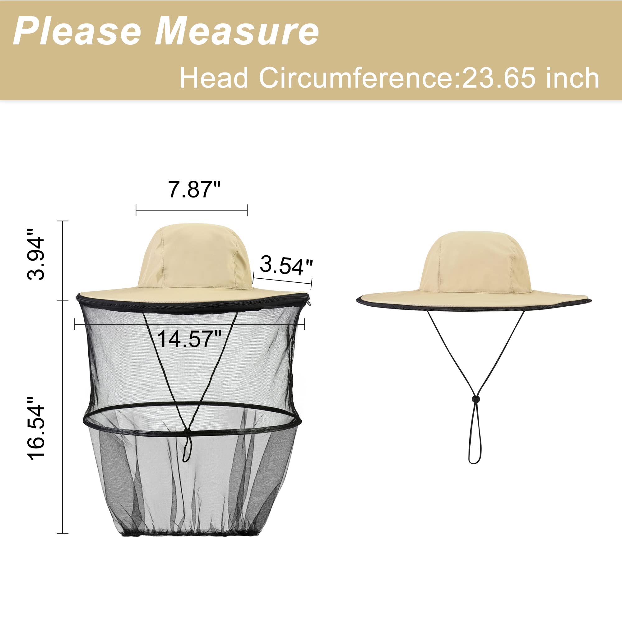 Adjustable buckle on CozyCabin head net hat