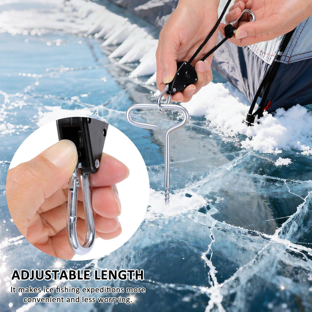CozyCabin protective rubber covers on stakes prevent damage during transport.