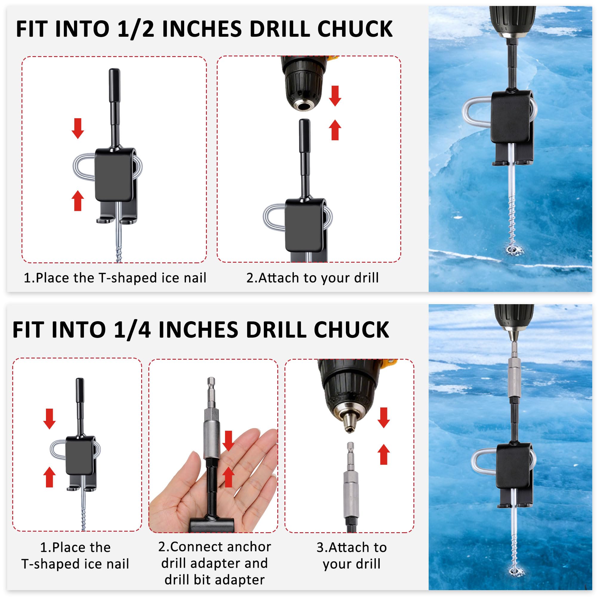 CozyCabin solid rope hanger demonstrates adjustable, durable hold for shelters on ice.