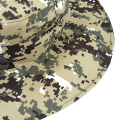 Hidden mesh netting attached to hat for outdoor use