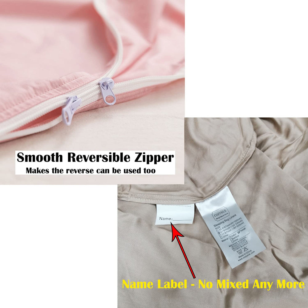 Cozysilk GANNAFEE liner folded into a small pocket for backpack travel
