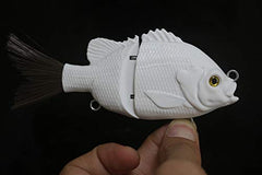 CPWGSM bluegill swimbait with internal rattles for loud signaling.